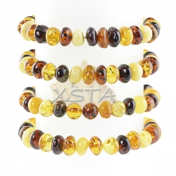 Multi-color amber bracelet